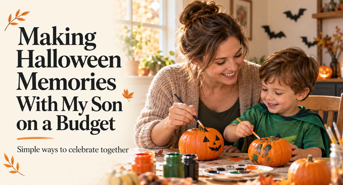 Making Halloween Memories With My Son on a Budget