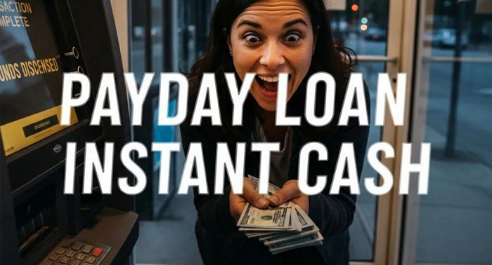 Customer receiving funds after loan approval