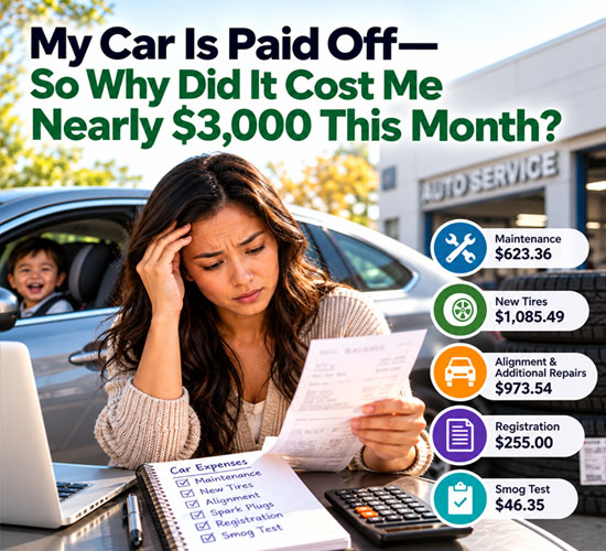 My Car Is Paid Off - So Why Did It Cost Me Nearly $3,000 This Month?