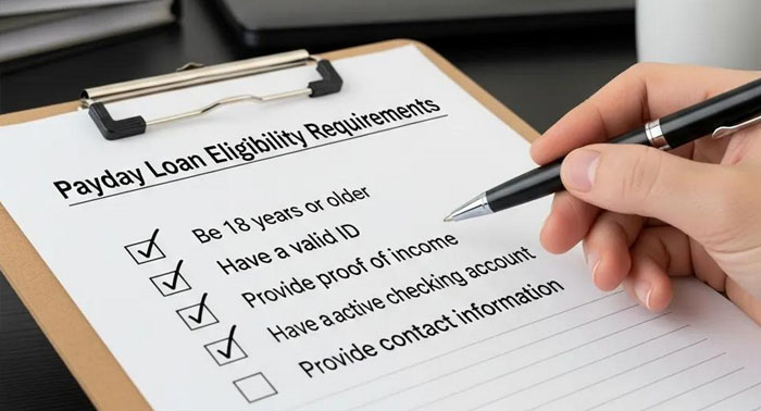 Checklist of documents needed to apply for a payday loan