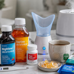 Cold medicine and supplies