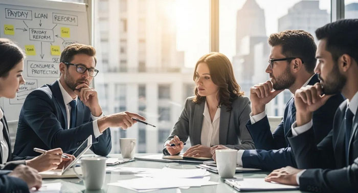 person with calculator and form