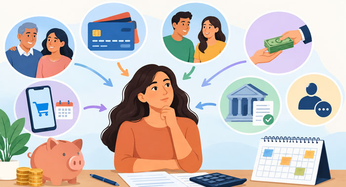 Sources Americans used when borrowing for everyday essentials