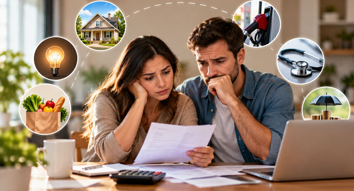Rising living costs and how households are adapting to essential expenses